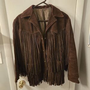 Vintage Fringe Suade jacket